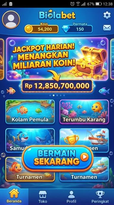 Cuplikan layar menu unduhan biolabet untuk perangkat Android